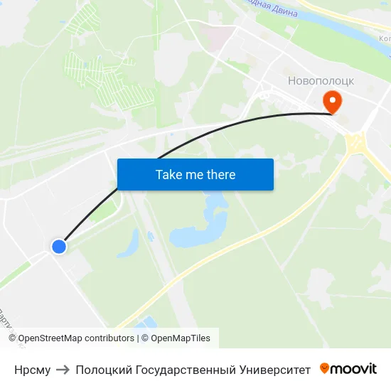 Нрсму to Полоцкий Государственный Университет map