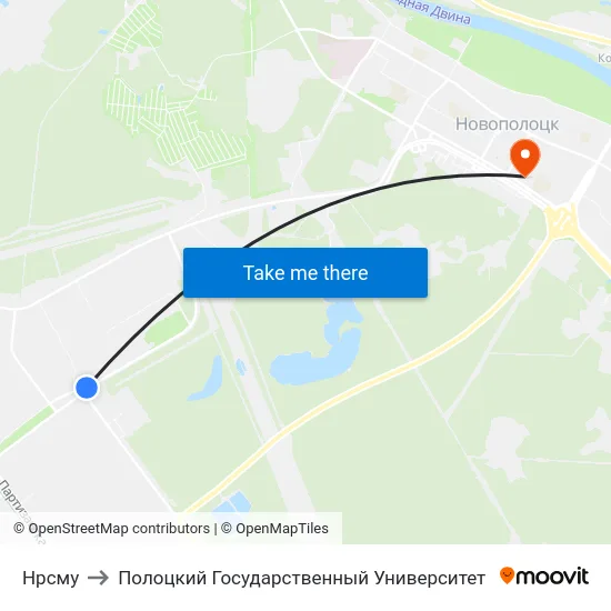 Нрсму to Полоцкий Государственный Университет map