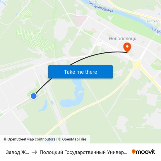 Завод Жби to Полоцкий Государственный Университет map