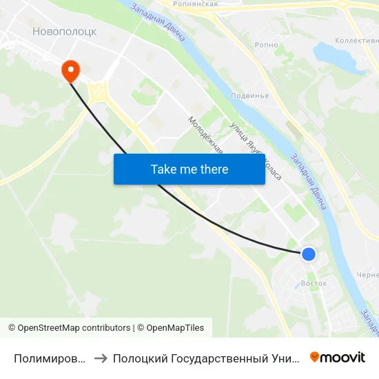 Полимировская to Полоцкий Государственный Университет map