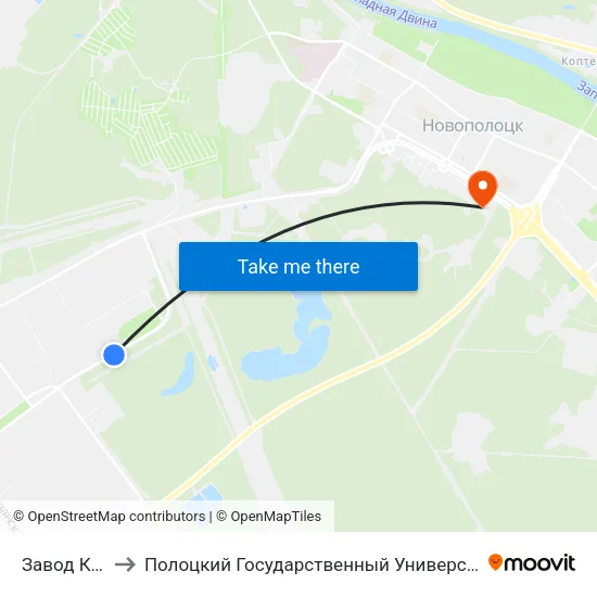Завод Кпд to Полоцкий Государственный Университет map