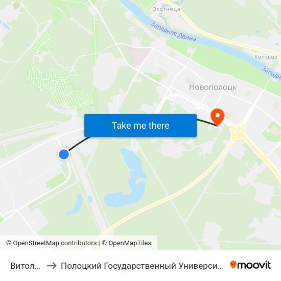 Витолит to Полоцкий Государственный Университет map