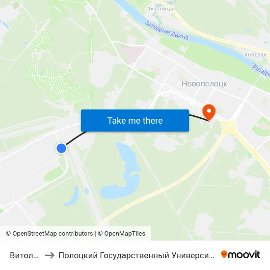 Витолит to Полоцкий Государственный Университет map