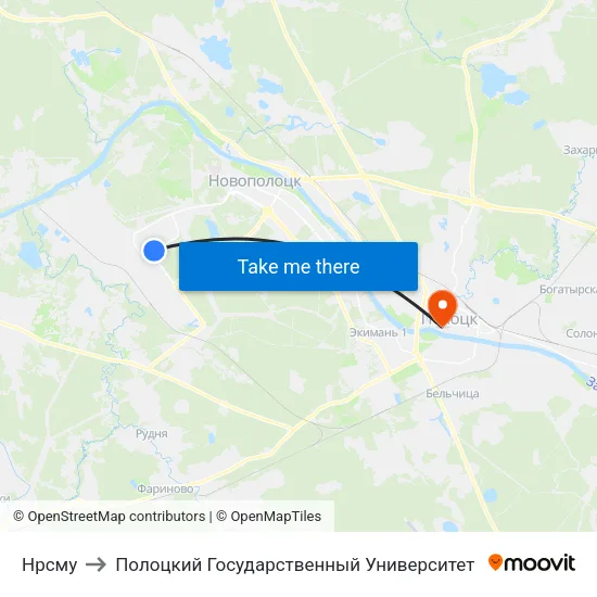 Нрсму to Полоцкий Государственный Университет map