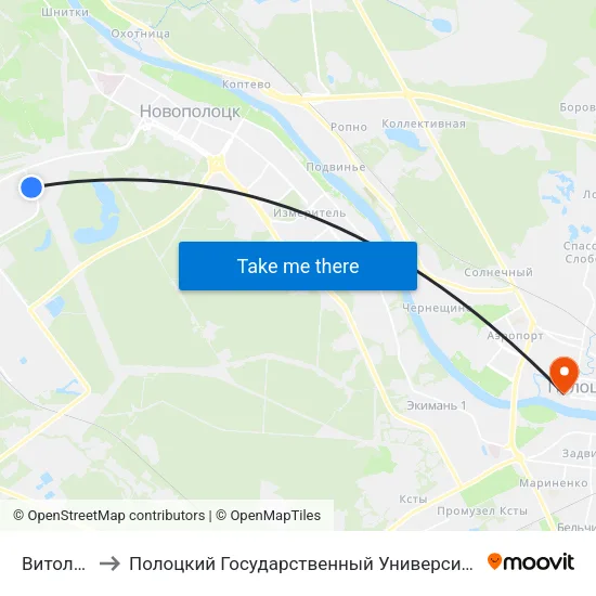 Витолит to Полоцкий Государственный Университет map