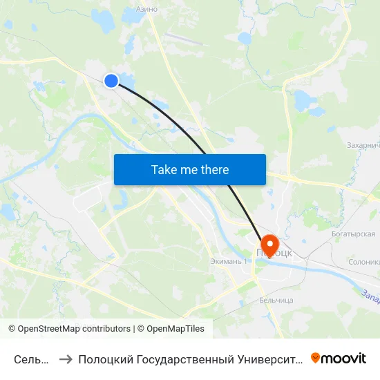Сельпо to Полоцкий Государственный Университет map