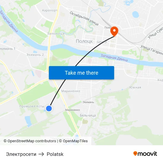 Electric Networks to Polotsk map