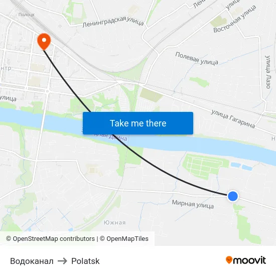 Water Canal to Polotsk map