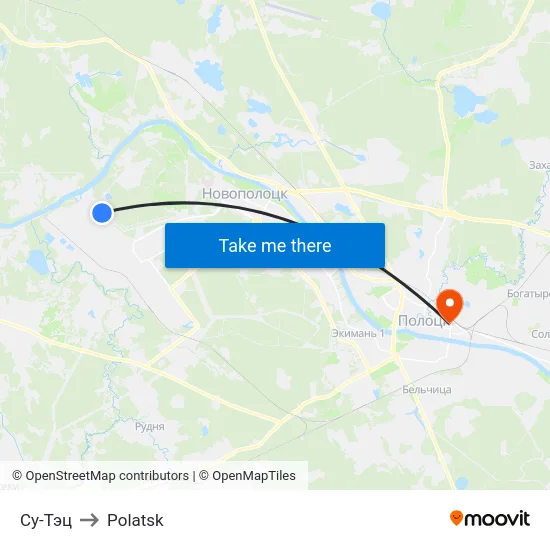 Су-Тэц to Polatsk map