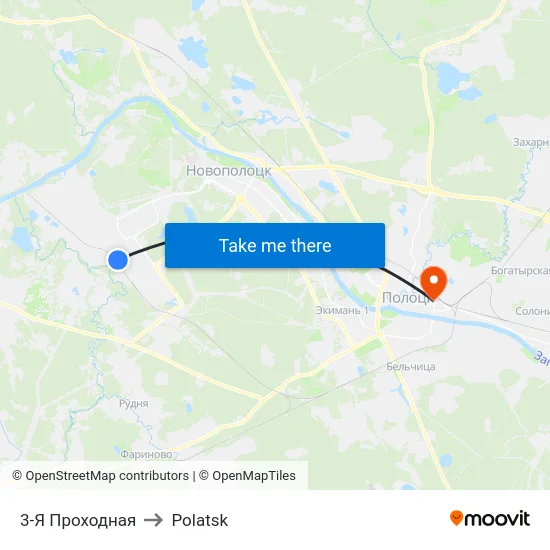3rd Checkpoint to Polotsk map