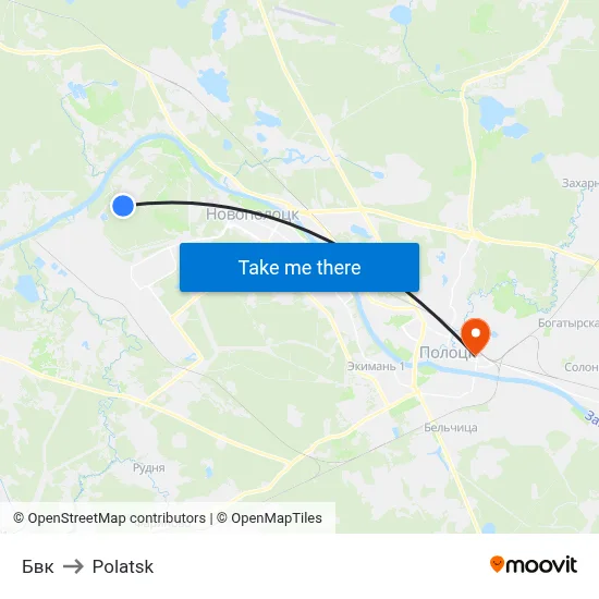 BVK to Polotsk map
