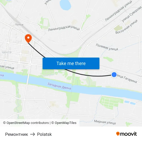 Repairman to Polotsk map