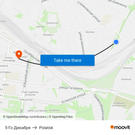 5th December to Polotsk map