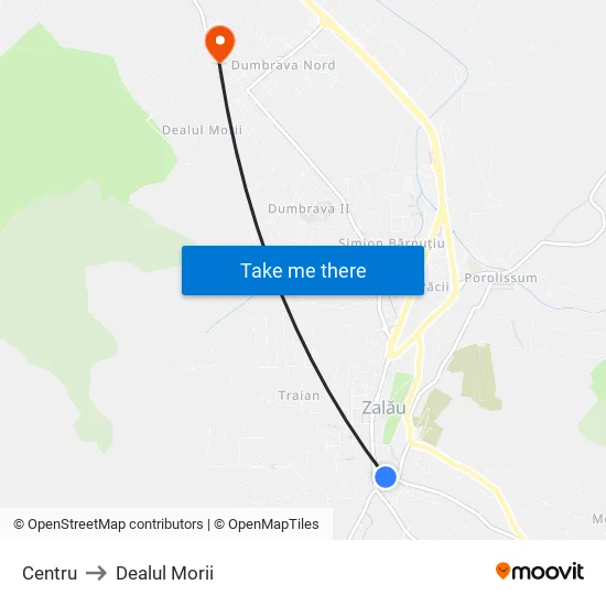 Centru to Dealul Morii map