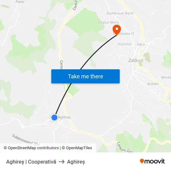 Aghireș | Cooperativă to Aghireș map