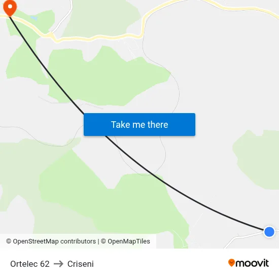 Ortelec 62 to Criseni map