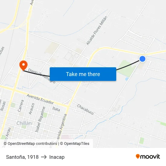 Santoña, 1918 to Inacap map