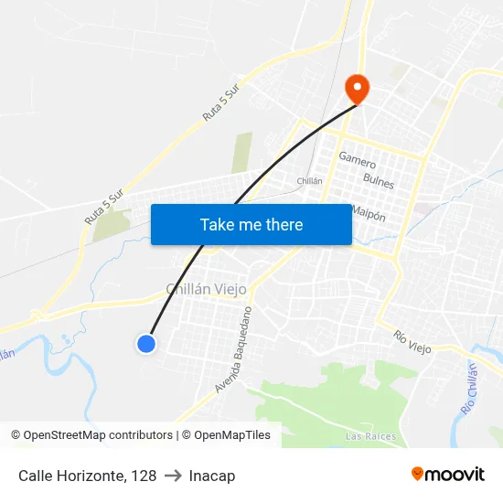 Calle Horizonte, 128 to Inacap map