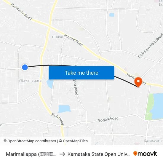 Marimallappa (ಮರಿಮಲ್ಲಪ್ಪ) to Karnataka State Open University map