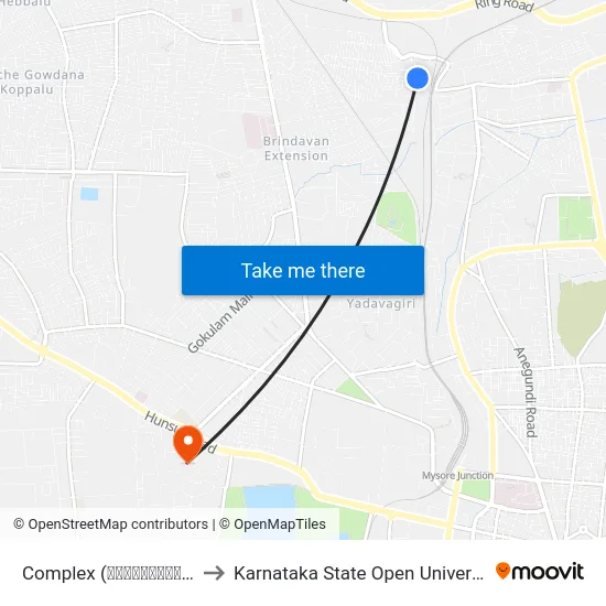 Complex (ಕಾಂಪ್ಲೆಕ್ಸ್) to Karnataka State Open University map