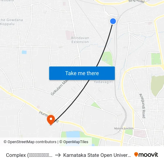 Complex (ಕಾಂಪ್ಲೆಕ್ಸ್) to Karnataka State Open University map