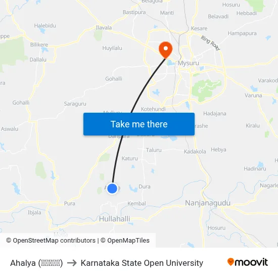 Ahalya (ಅಹಲ್ಯ) to Karnataka State Open University map