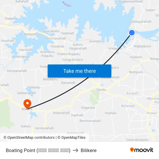 Boating Point (ದೋಣಿ ವಿಹಾರ ಸ್ಥಳ) to Bilikere map