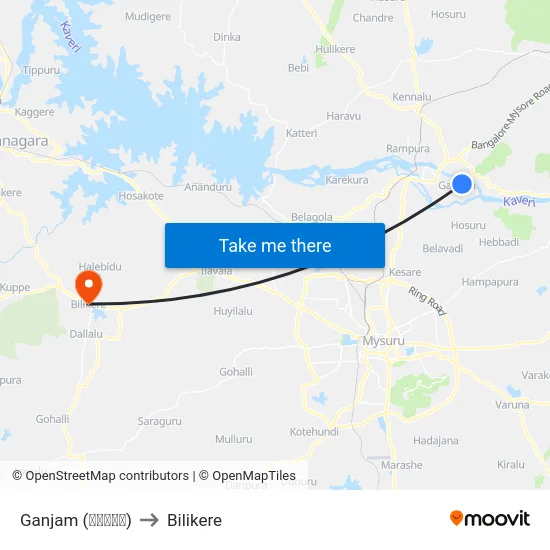 Ganjam (ಗಂಜಮ್) to Bilikere map