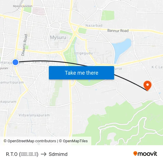 R.T.O (ಆರ್.ಟಿ.ಓ) to Sdmimd map