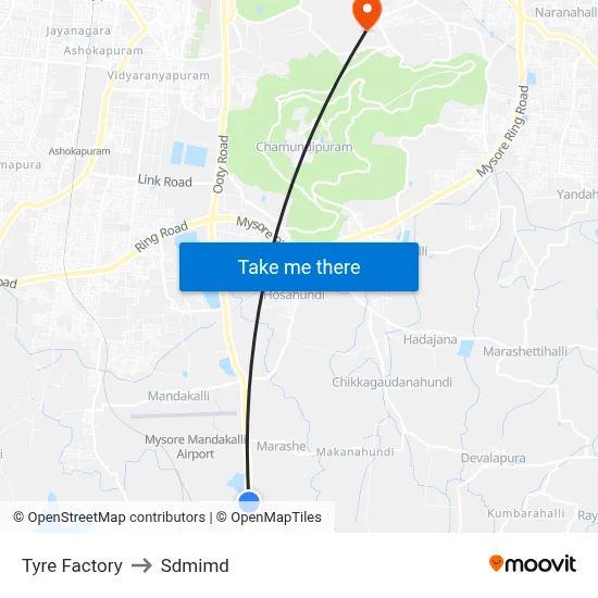 Tyre Factory to Sdmimd map