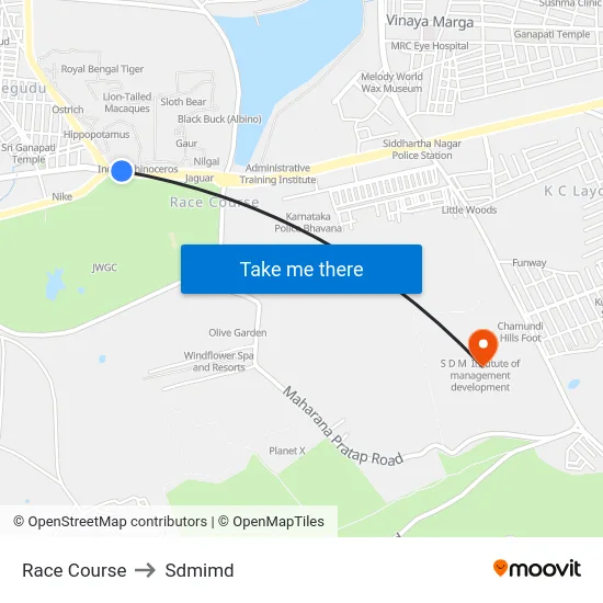 Race Course to Sdmimd map