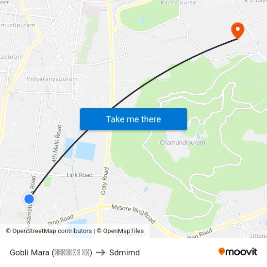 Gobli Mara (ಗೊಬ್ಬಳಿ ಮರ) to Sdmimd map