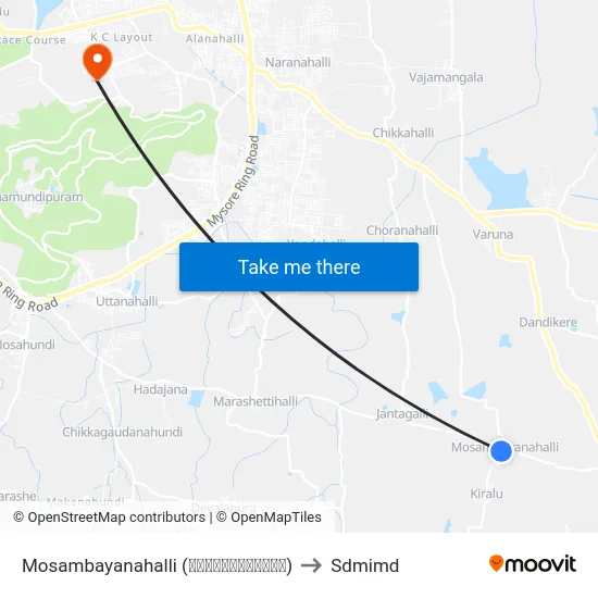 Mosambayanahalli (ಮೋಸಂಬಯನಹಳ್ಳಿ) to Sdmimd map