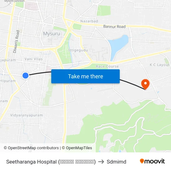 Seetharanga Hospital (ಸೀತರಂಗ ಆಸ್ಪತ್ರೆ) to Sdmimd map