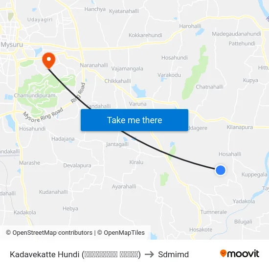 Kadavekatte Hundi (ಕಡವೇಕಟ್ಟೆ ಹುಂಡಿ) to Sdmimd map