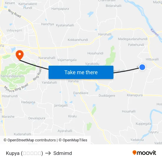Kupya (ಕುಪ್ಯ) to Sdmimd map