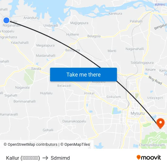 Kallur (ಕಲ್ಲೂರು) to Sdmimd map