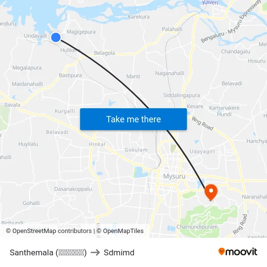 Santhemala (ಸಂತೇಮಾಲ) to Sdmimd map