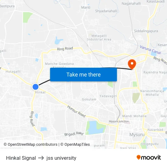 Hinkal Signal to jss university map