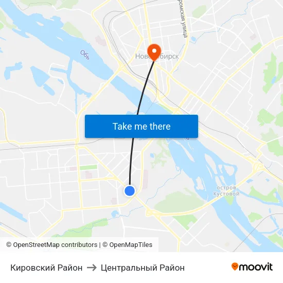 Кировский Район to Центральный Район map