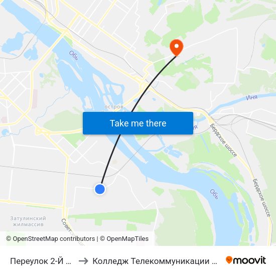 Переулок 2-Й Бронный to Колледж Телекоммуникации И Информатики map