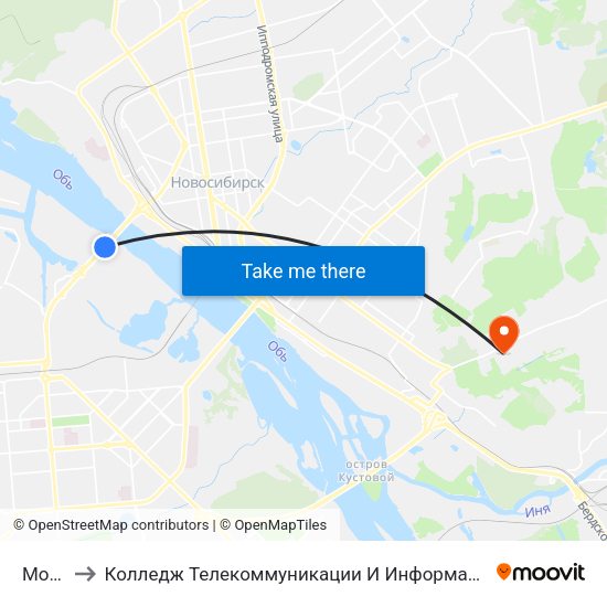 Мост to Колледж Телекоммуникации И Информатики map