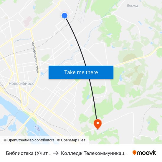 Библиотека (Учительская Ул.) to Колледж Телекоммуникации И Информатики map