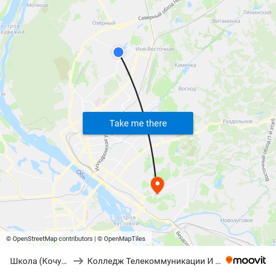 Школа (Кочубея Ул.) to Колледж Телекоммуникации И Информатики map