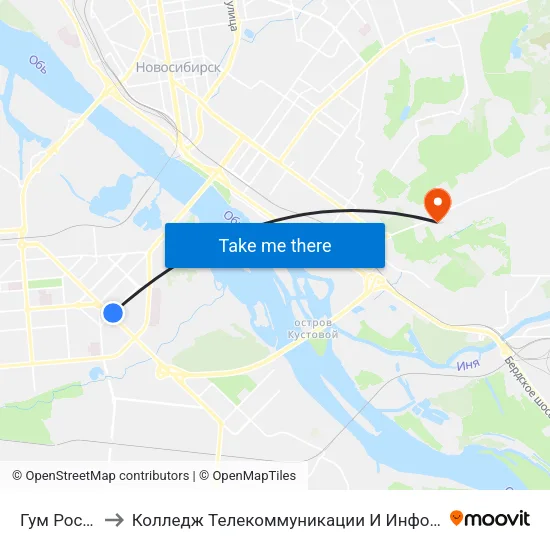 Гум Россия to Колледж Телекоммуникации И Информатики map