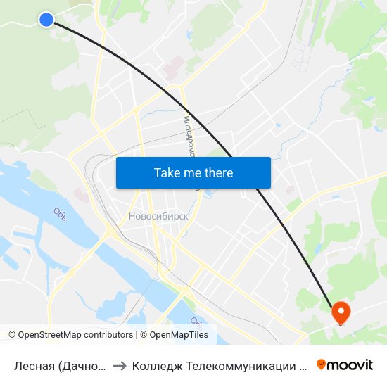 Лесная (Дачное Шоссе) to Колледж Телекоммуникации И Информатики map