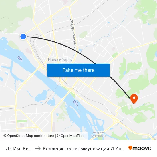 Дк Им. Кирова to Колледж Телекоммуникации И Информатики map