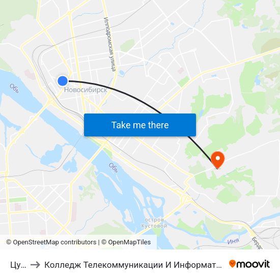 Цум to Колледж Телекоммуникации И Информатики map