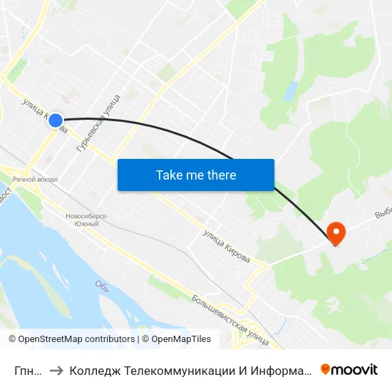 Гпнтб to Колледж Телекоммуникации И Информатики map