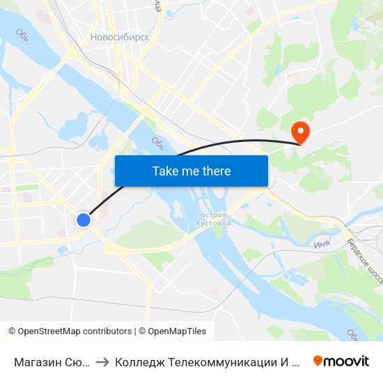 Магазин Сюрприз to Колледж Телекоммуникации И Информатики map